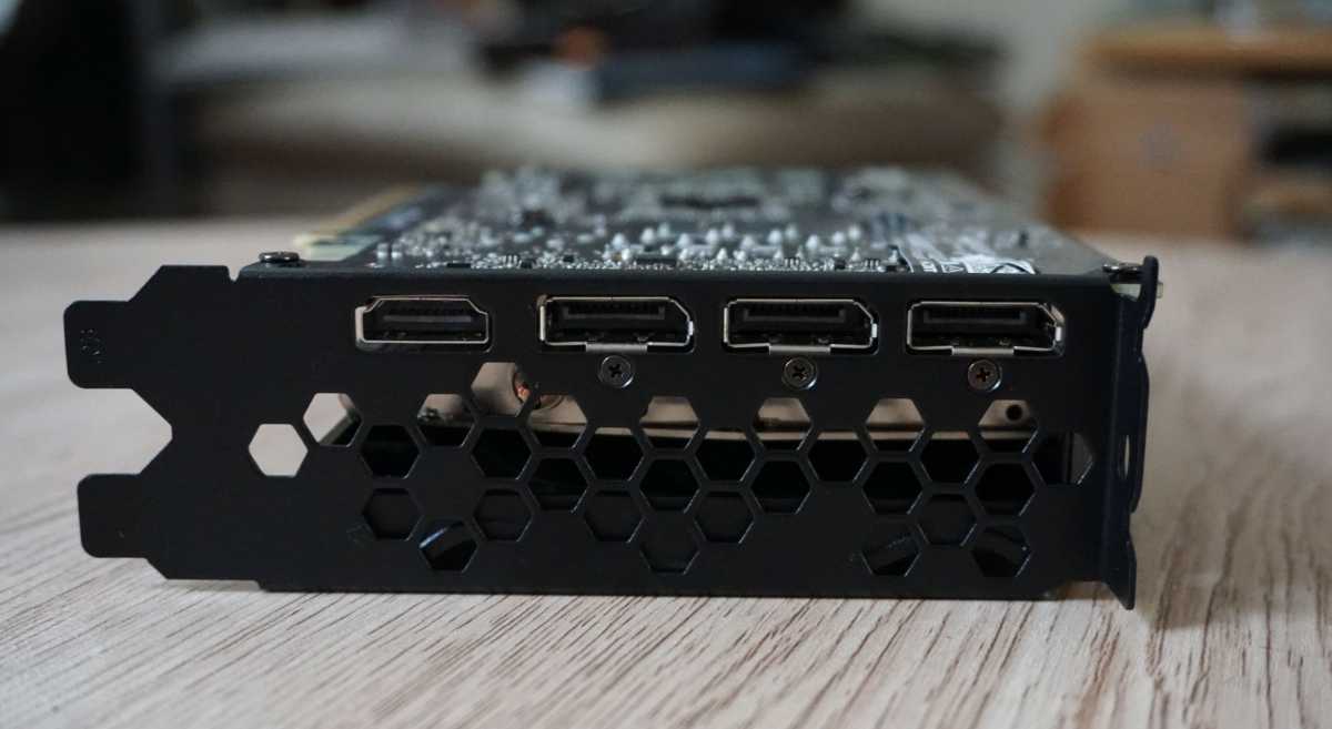 EVGA GeForce RTX 3050 XC Black ports