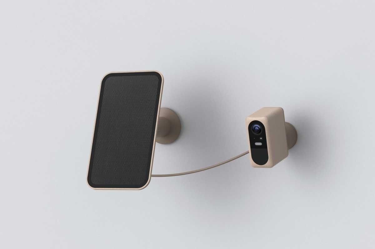Nooie Cam Pro with optional solar panel