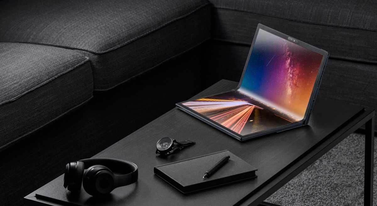 Zenbook Fold 17 on table