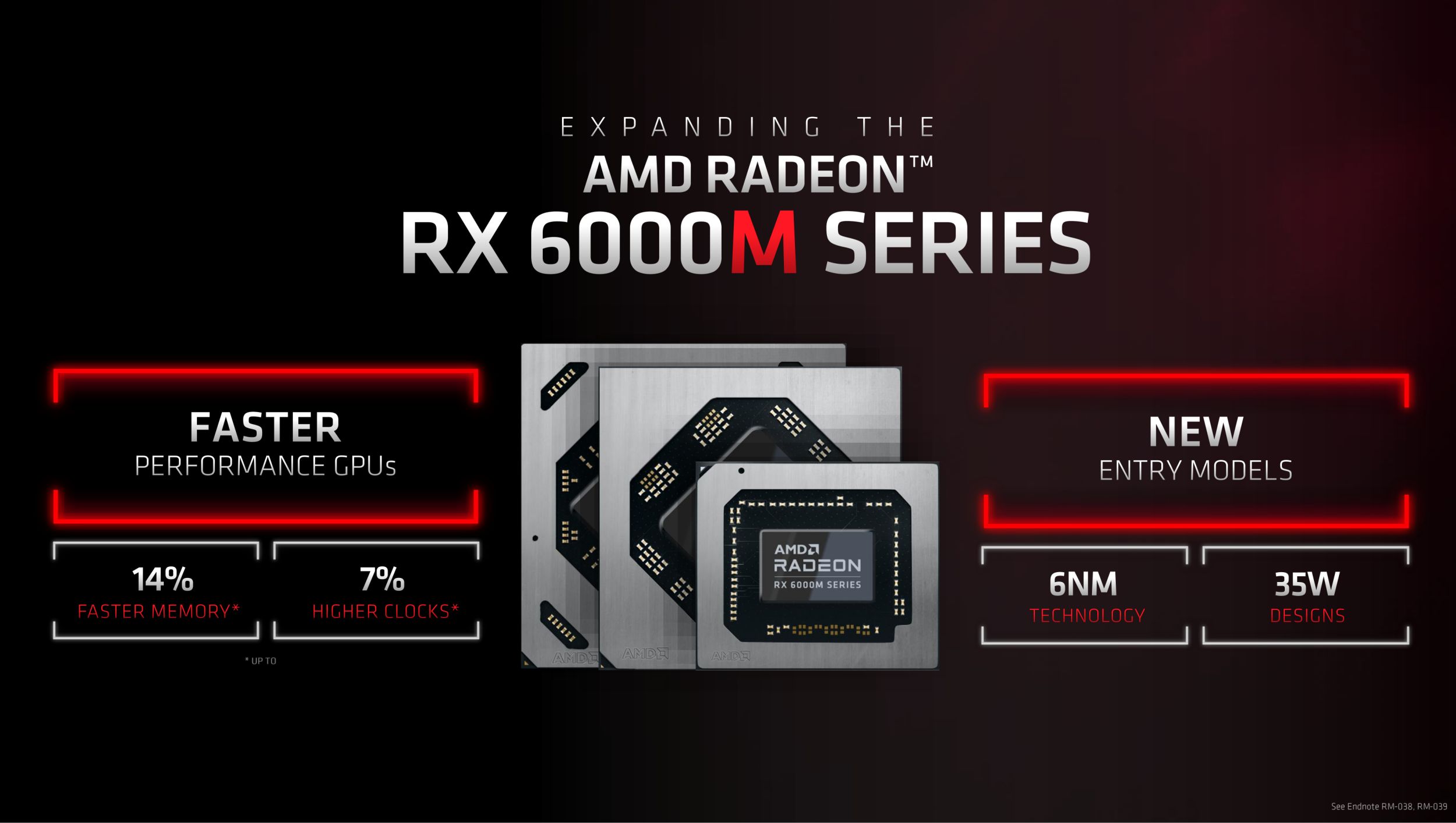 AMD outs a Radeon RX 6850M XT flagship, new power-efficient GPUs