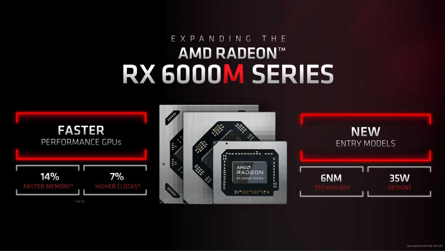 AMD outs a Radeon RX 6850M XT flagship, new power-efficient GPUs for ...