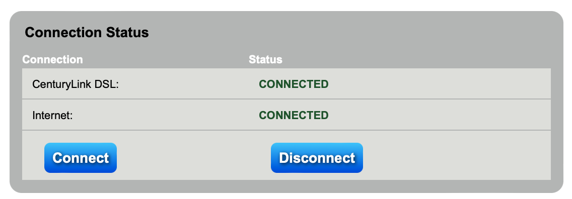 internet monitor router connected status