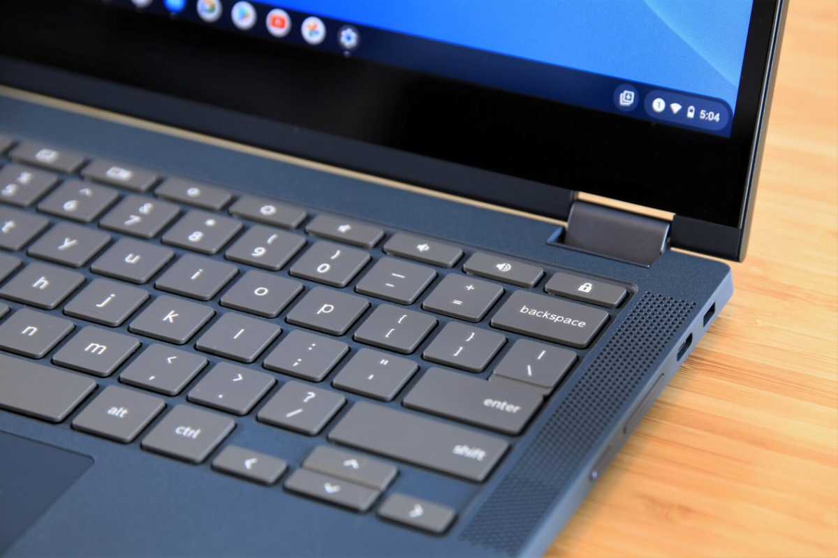 Lenovo Chromebook Keyboard Closeup