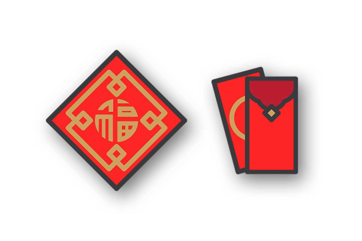 lunar new year badges