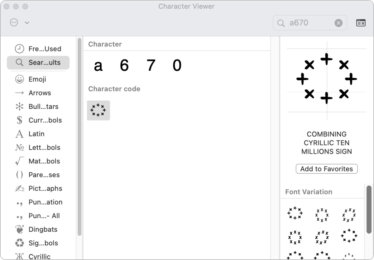 n umero sign unicode code