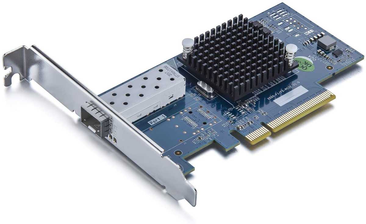 A 10Gtek SFP+ Network card