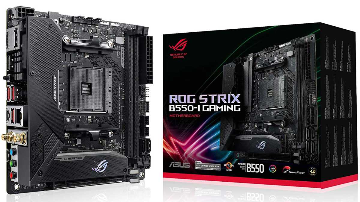 Asus rog strix b550-i เกม mini-itx มาเธอร์บอร์ด