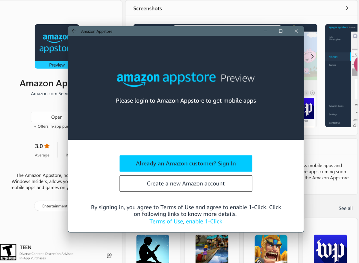 Amazon Appstore Windows 11 