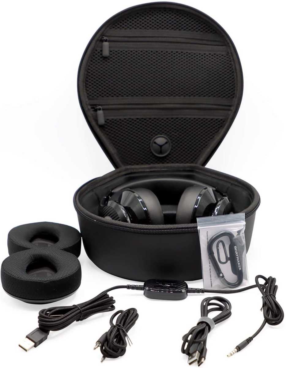 Case and accessories for The Haymaker headphone