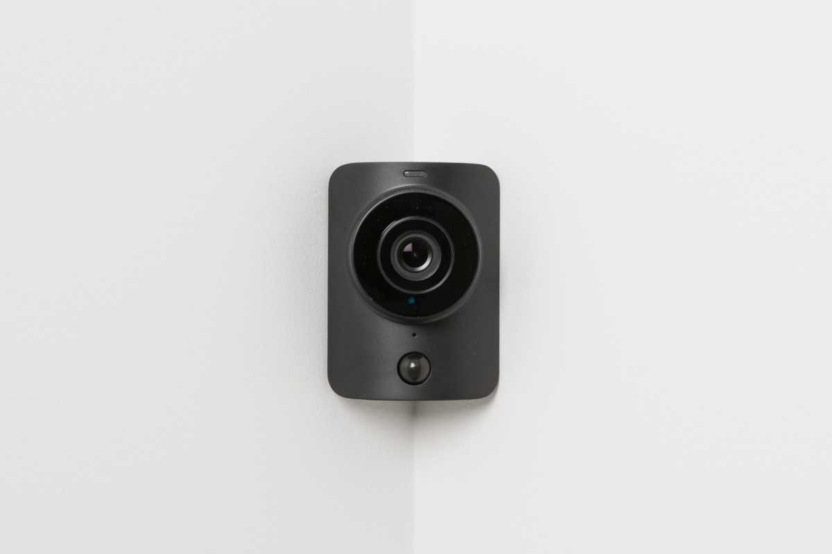 SimpliSafe Indoor Camera mounted in a corner