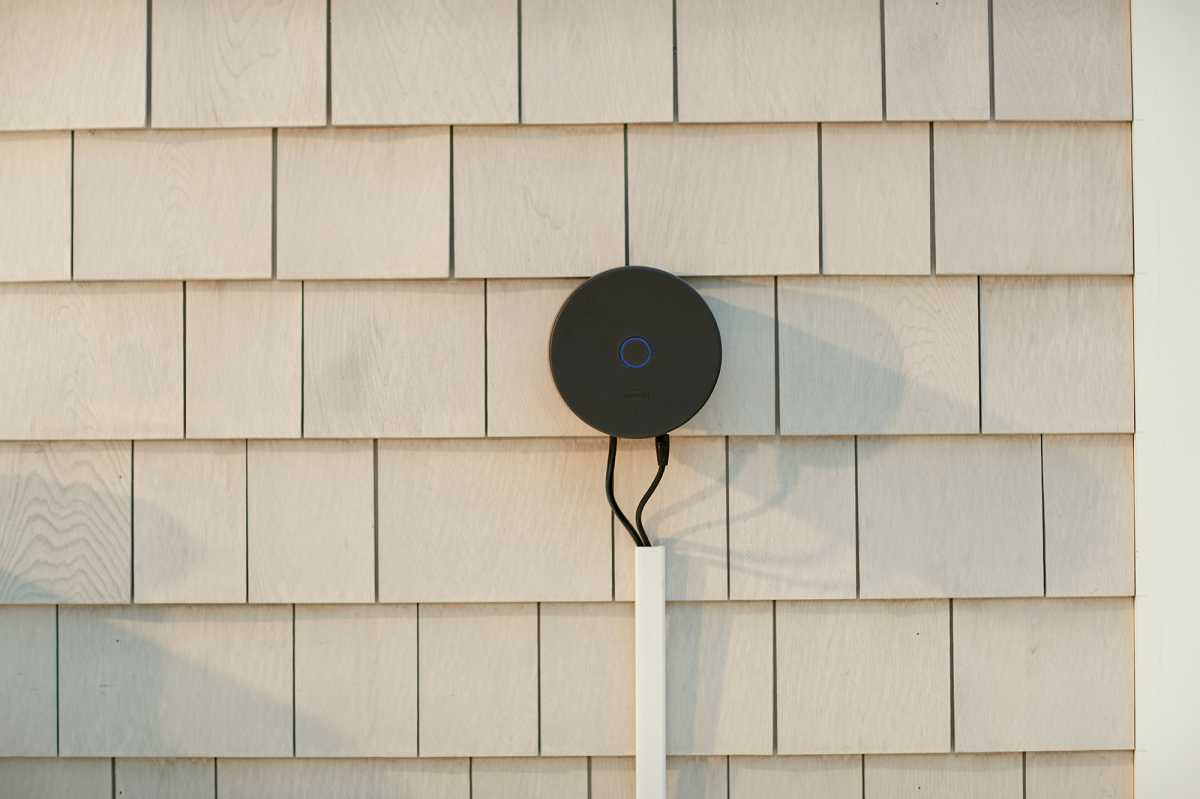 Thermacell LIV hub mounted to the size of a home