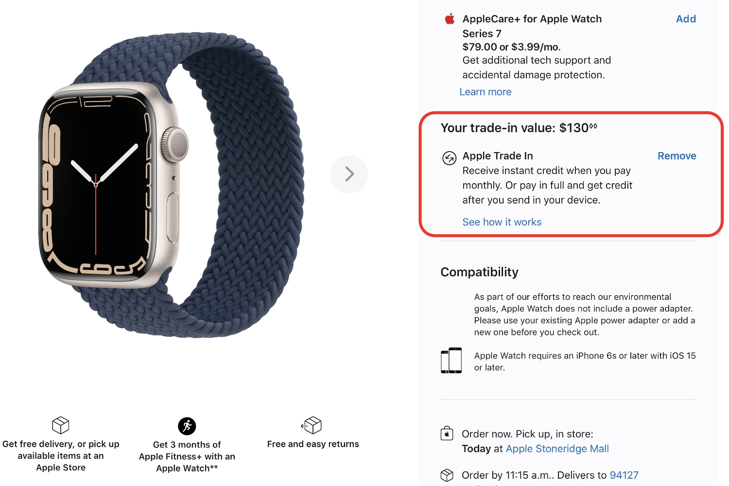 purchase applecare for apple watch