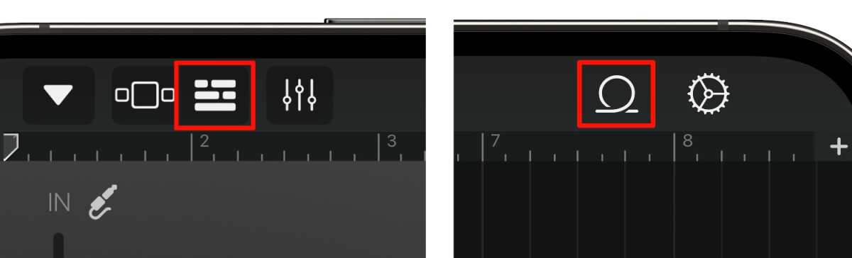 Garage Band Buttons iOS Tracks Loops