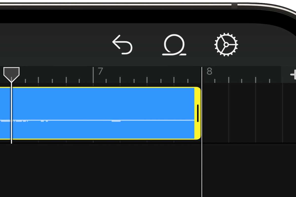 GarageBand iOS trim song