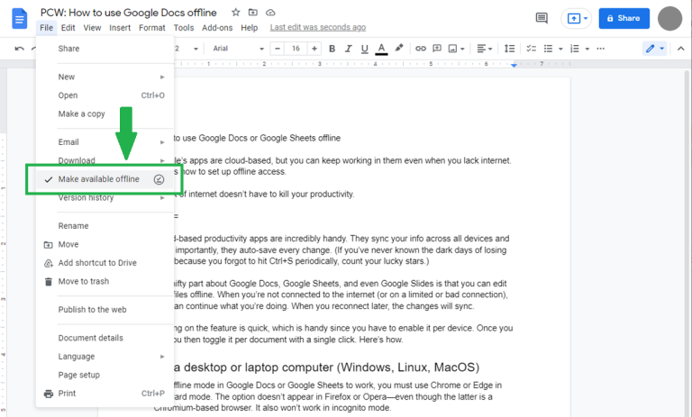 how-to-use-google-docs-or-google-sheets-offline-pcworld