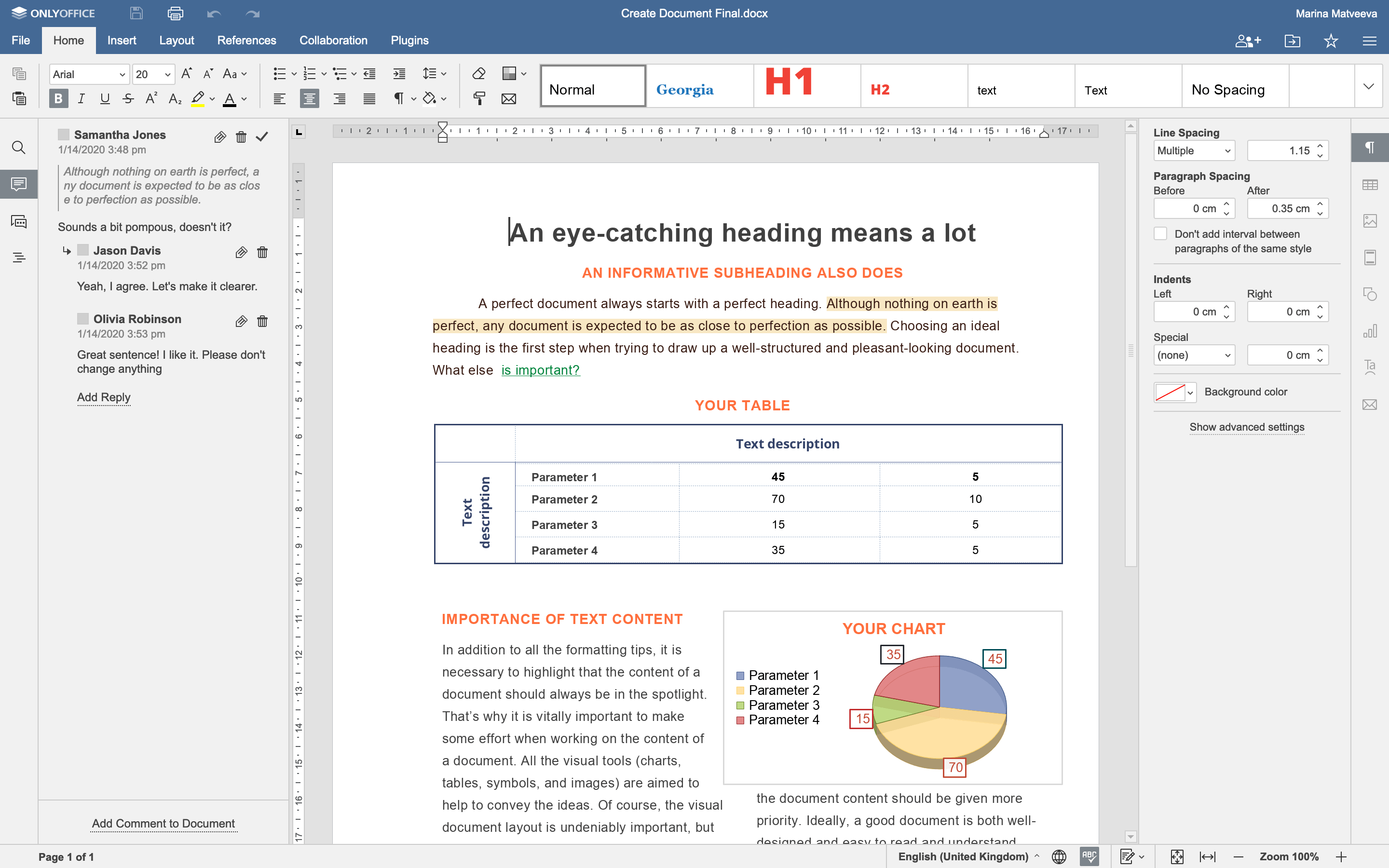 Onlyoffice Interface