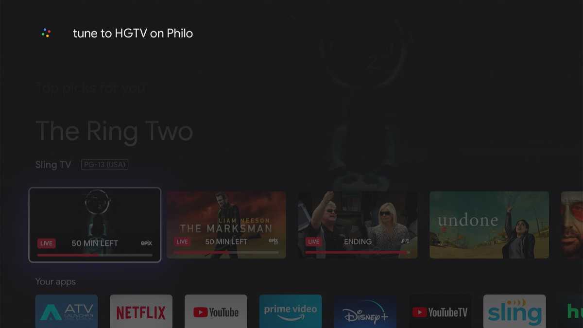 Philo integration on Google TV