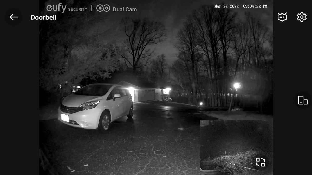 eufy doorbell led at night