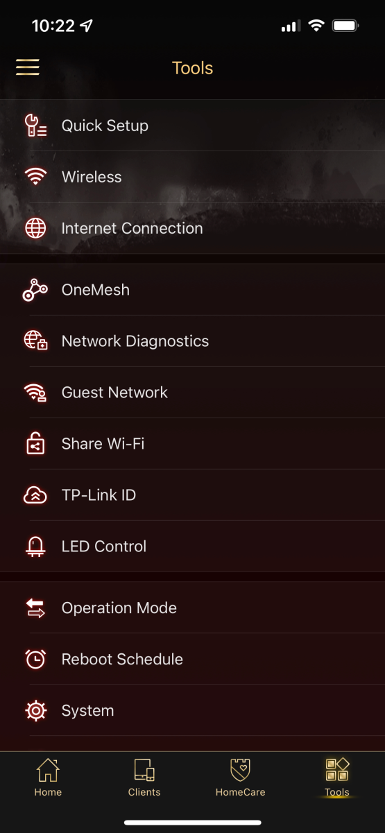 TP-Link GX90 smartphone app