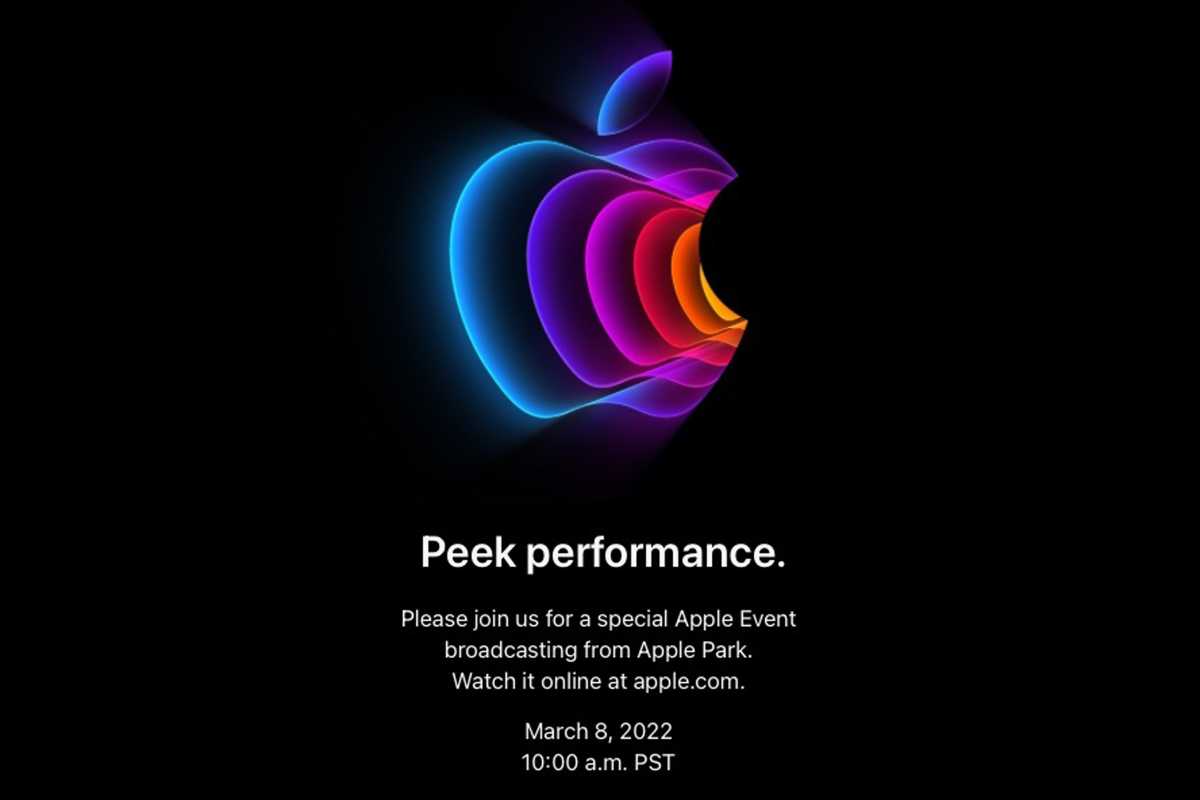 Apple event Peak performance invite