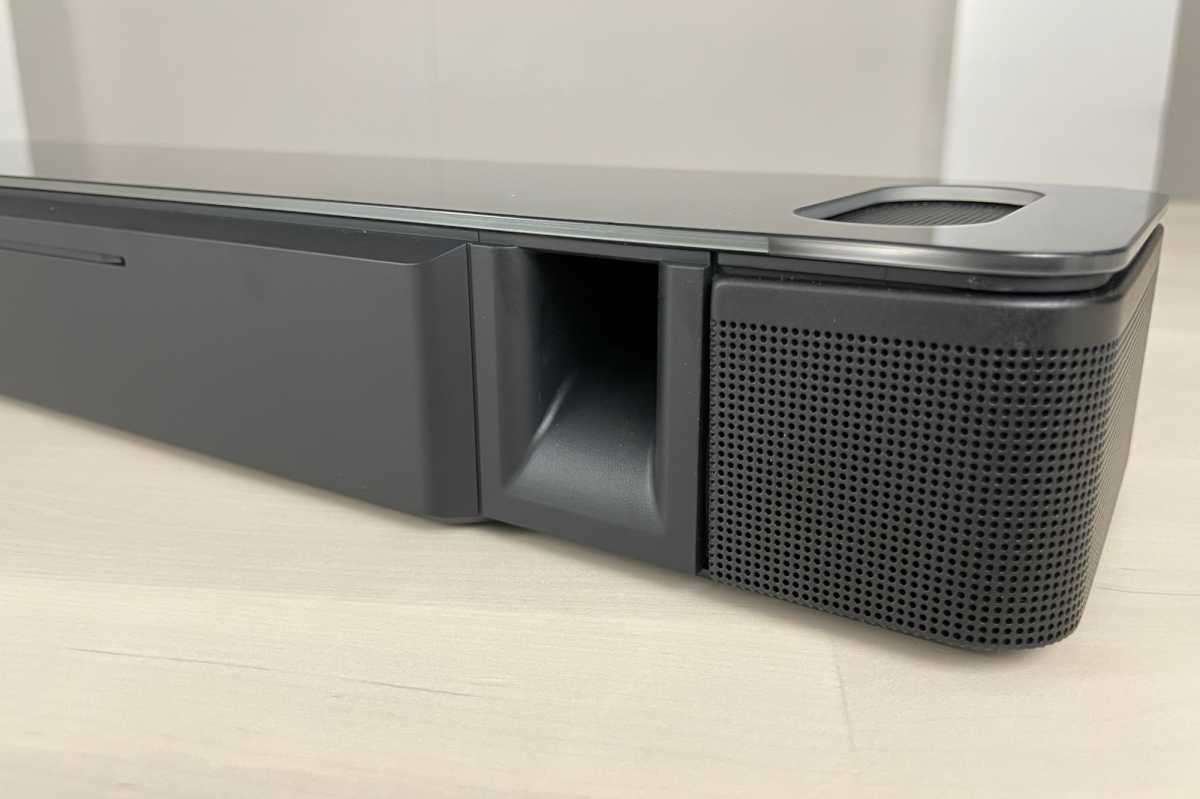 Bose Smart Soundbar 900 rear ports.