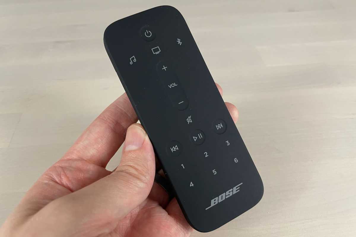 The Bose Smart Soundbar 900's remote