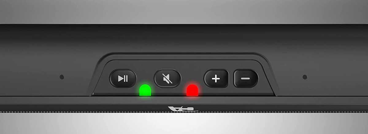 Cyber Acoustics CA-2890 speaker bar control buttons