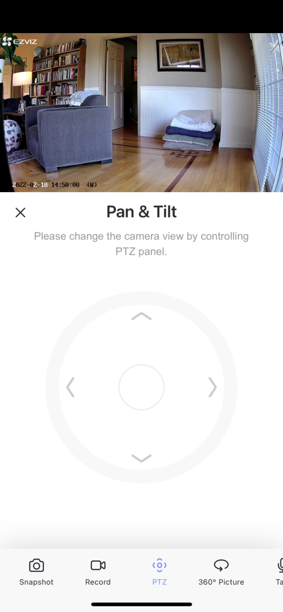 EZVIZ C6 pan and tilt features
