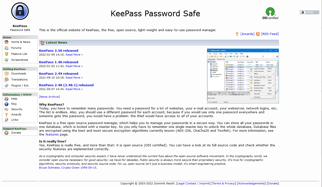 free password safe program