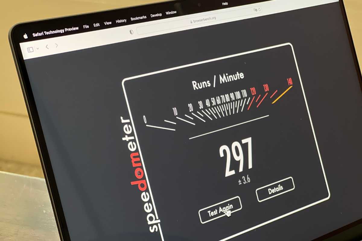 Safari Technology Preview Speedometer