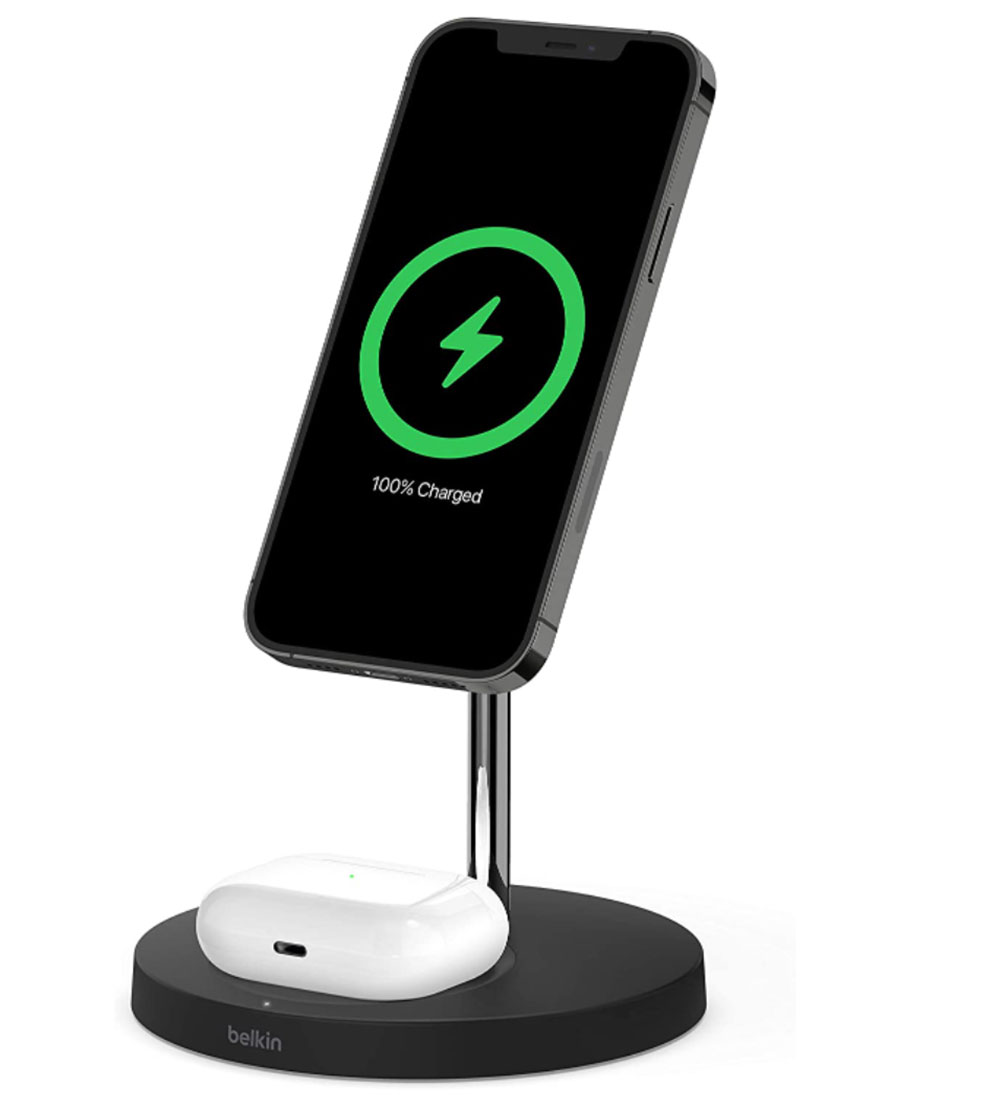Belkin Boost Up Charge Pro 2-in-1 Wireless Charger Stand – Best 2-in-1 MagSafe charger
