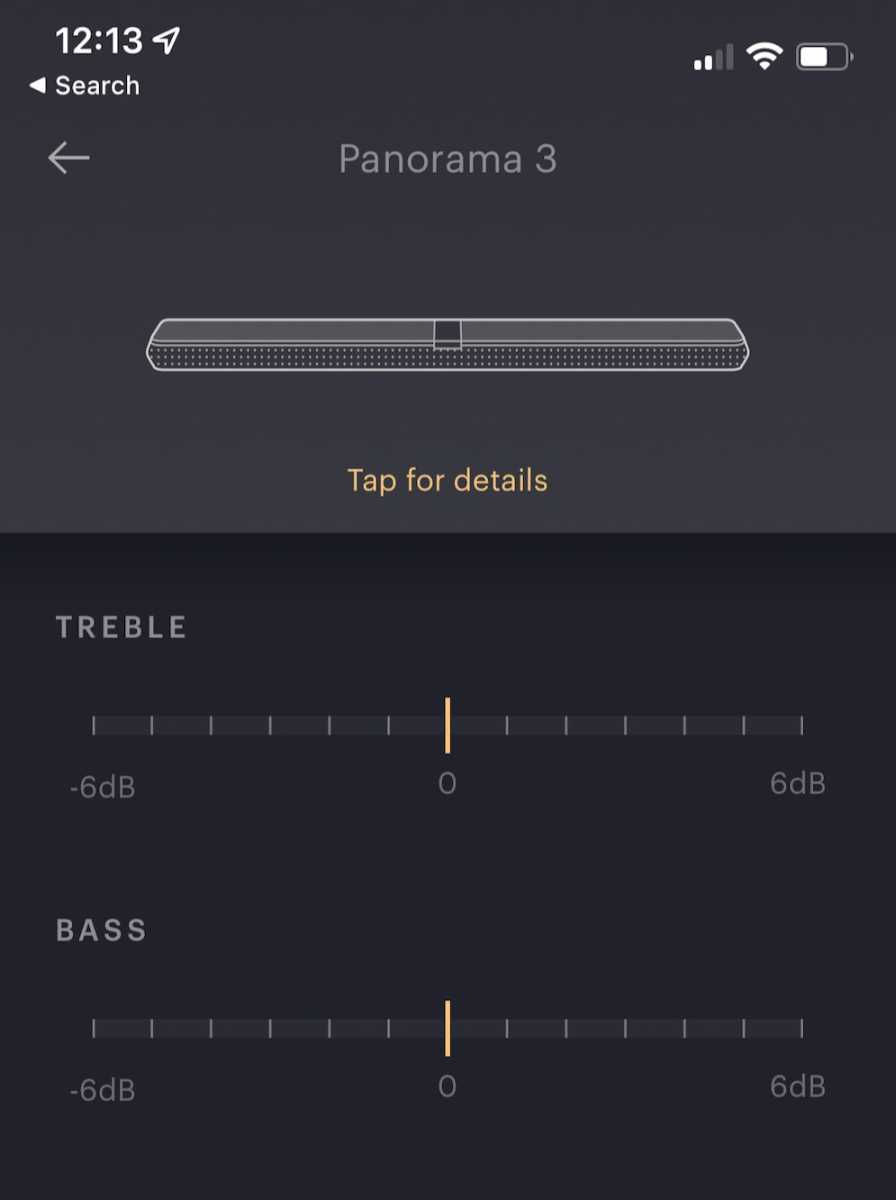 Bowers & Wilkins Panorama 3 settings