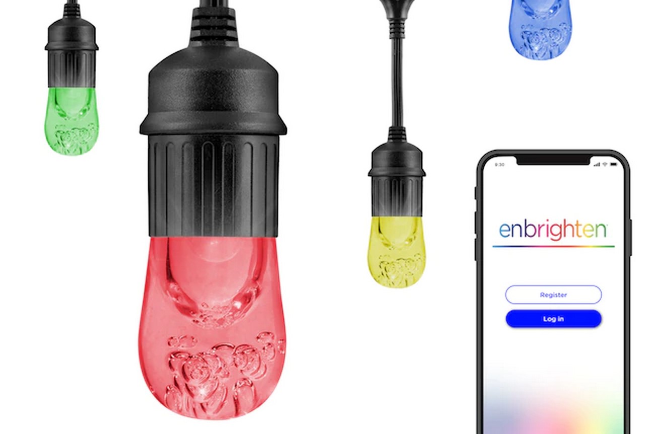 Enbrighten Wi-Fi Café Lights -- Best outdoor string lights