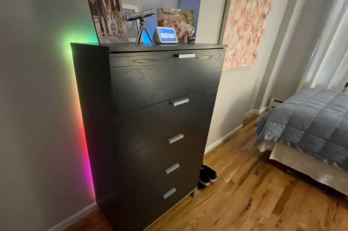 Kasa Smart Light Strip KL420L5 on dresser