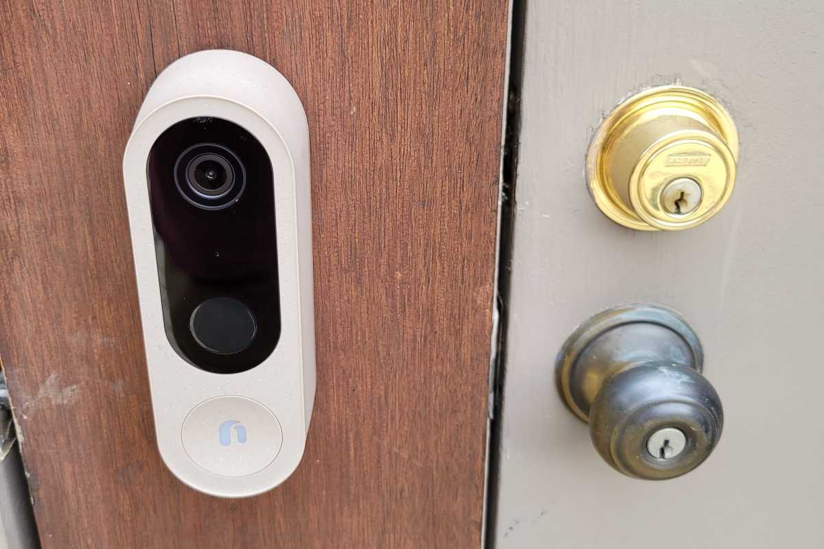 Nooie Cam Doorbell installed