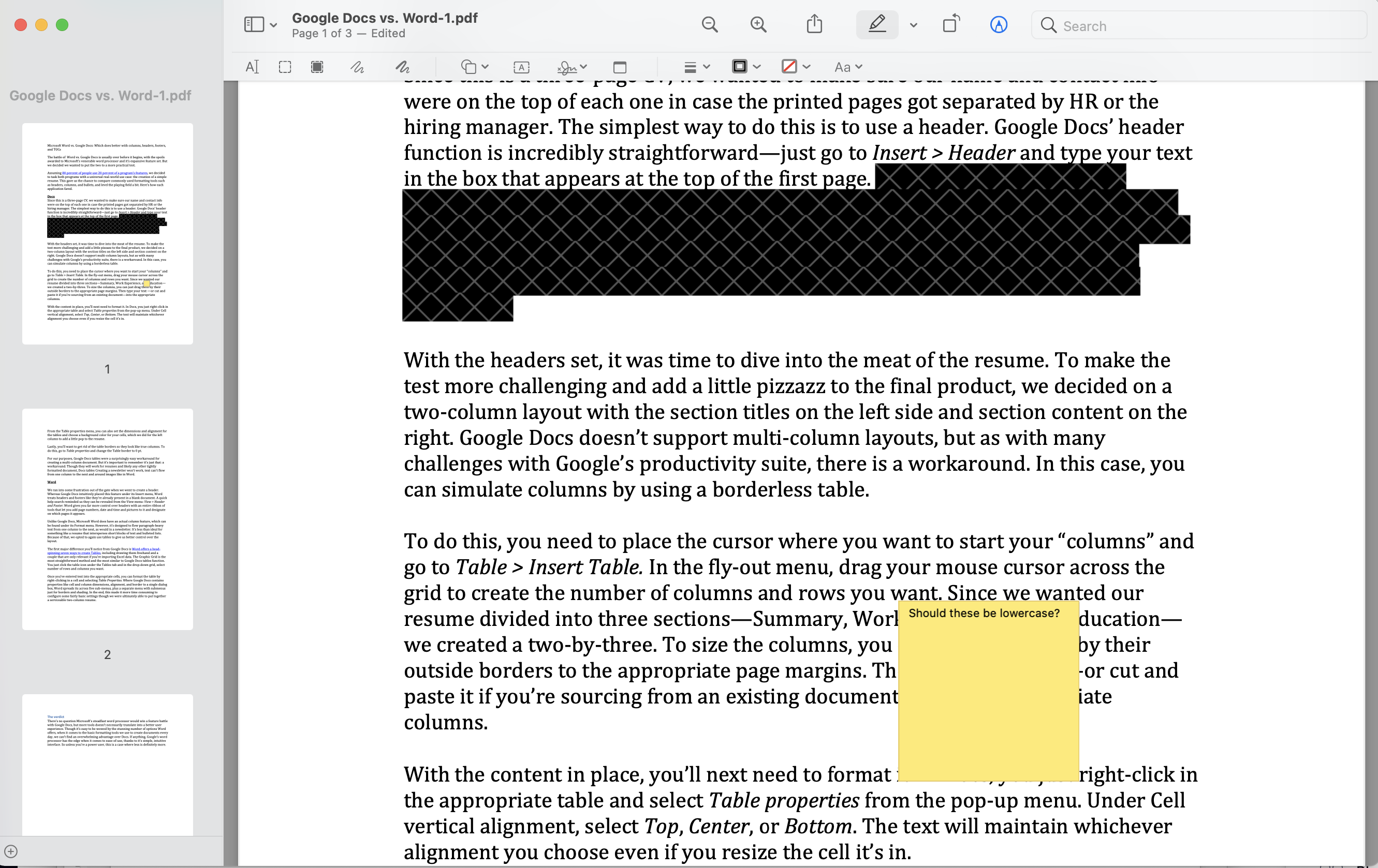 Apple Preview PDF editor - Best free option for Mac users