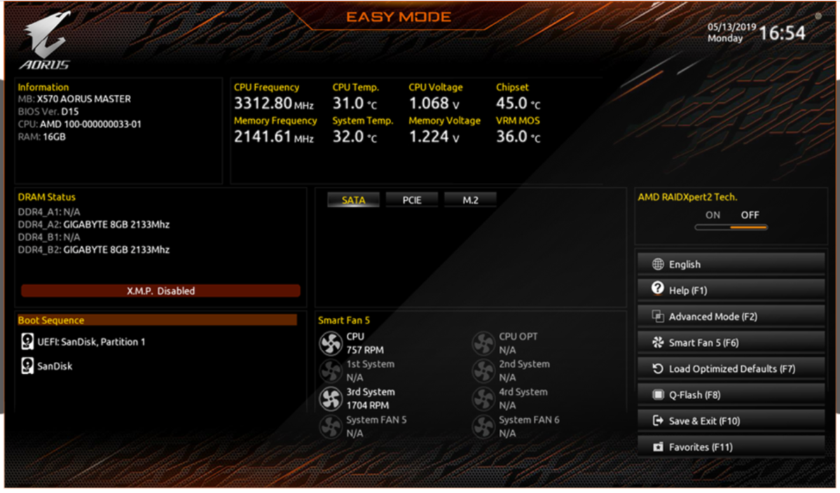 X570 Gigabyte Aorus Master overclocking