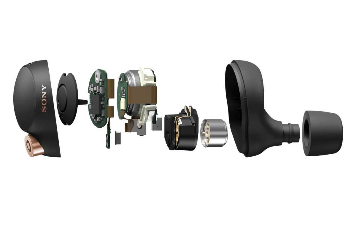 Sony WF-1000XM4 exploded view