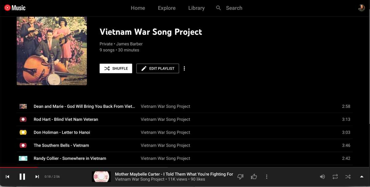 Vietnam War Song Project