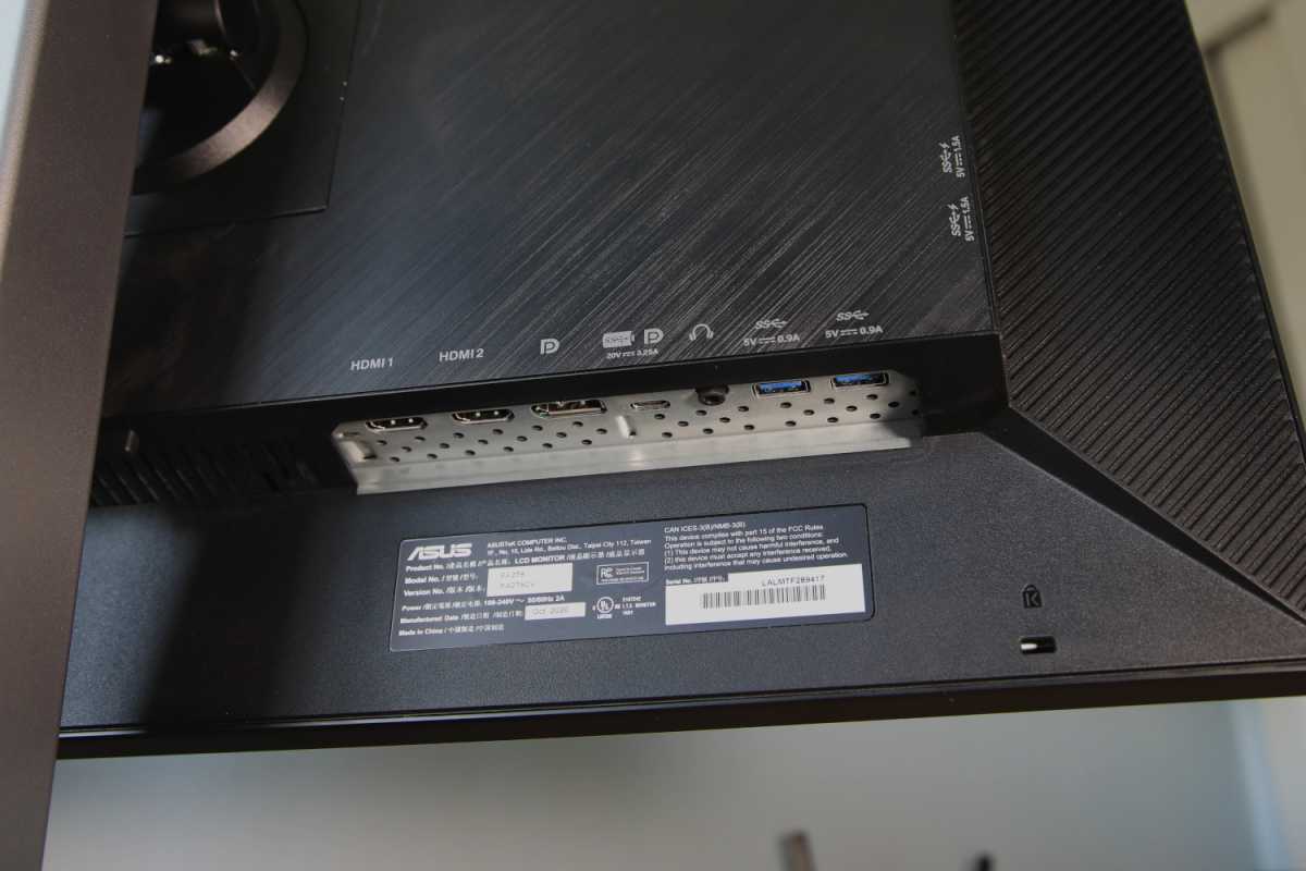 Asus ProArt PA279CV ports