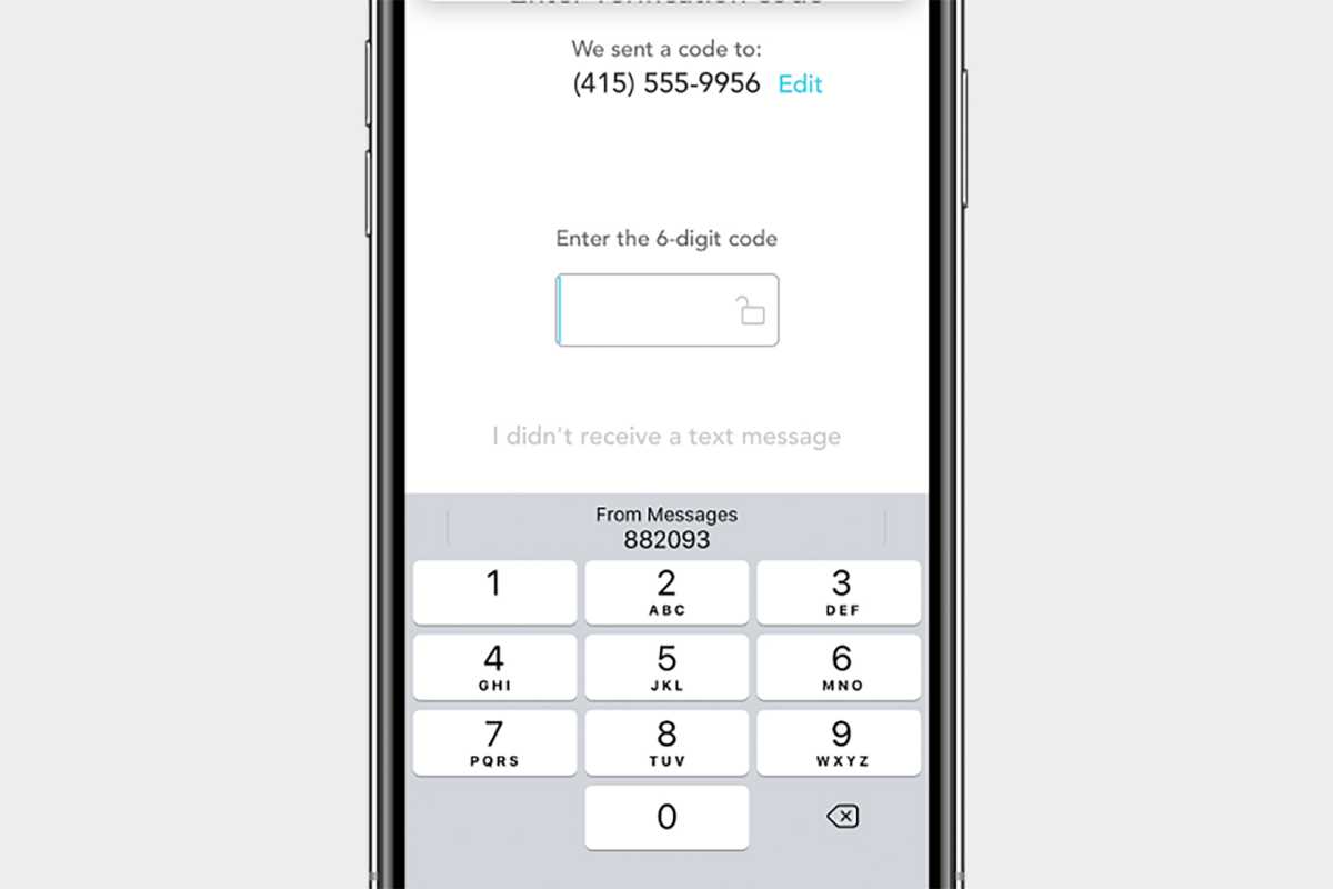 SMS como 2FA en iOS