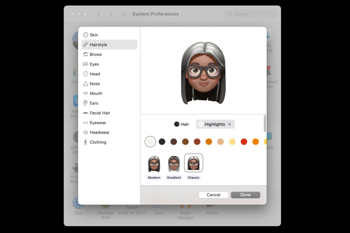 macOS Memoji