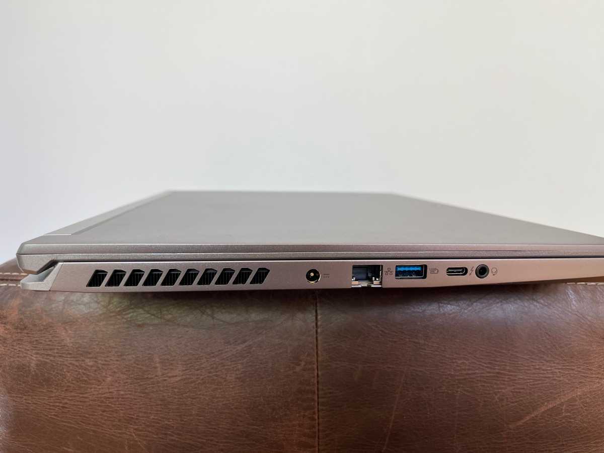 Acer Triton left ports