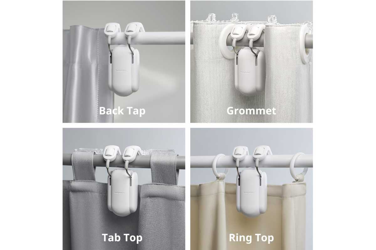 types de rideaux compatibles avec SwitchBot Curtain Rod 2