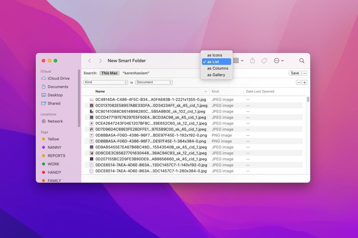 View duplicated files in Finder