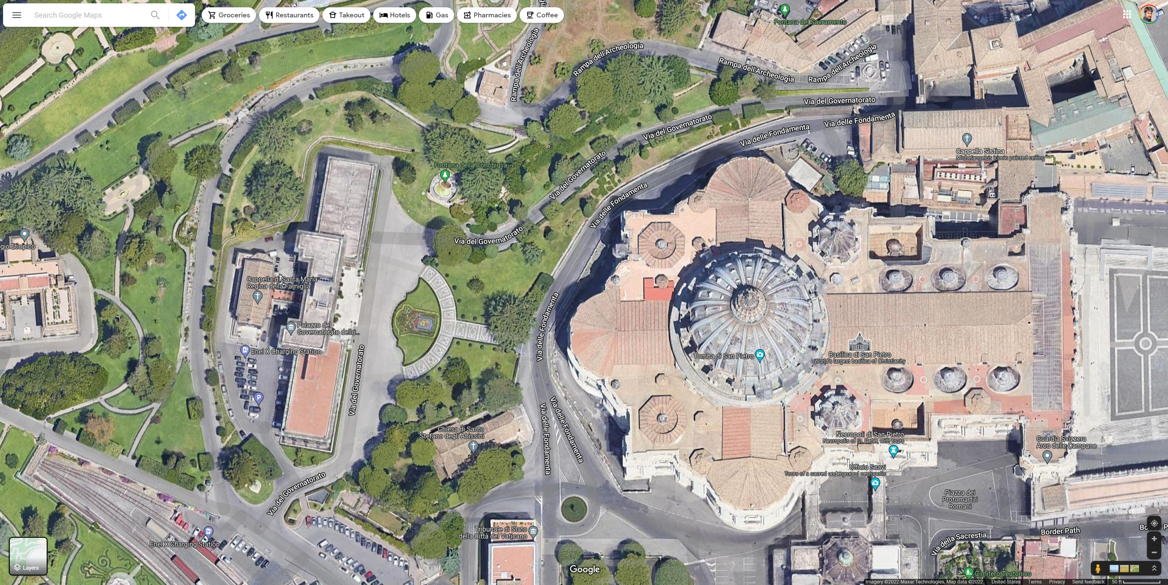 Google Maps Vaticano Ultra HD