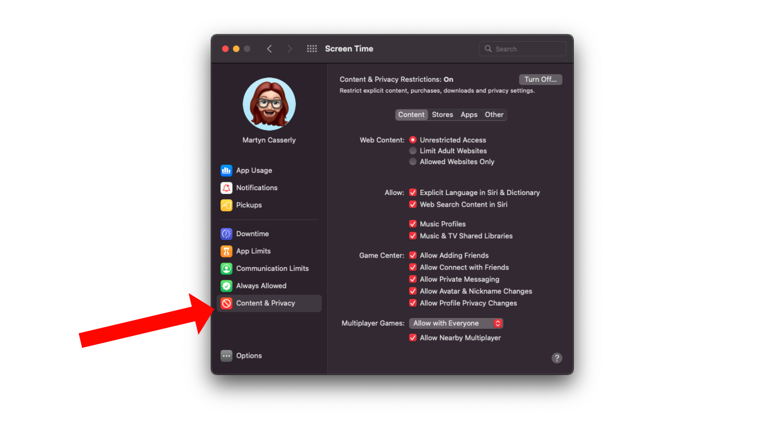 Mac Parental Controls