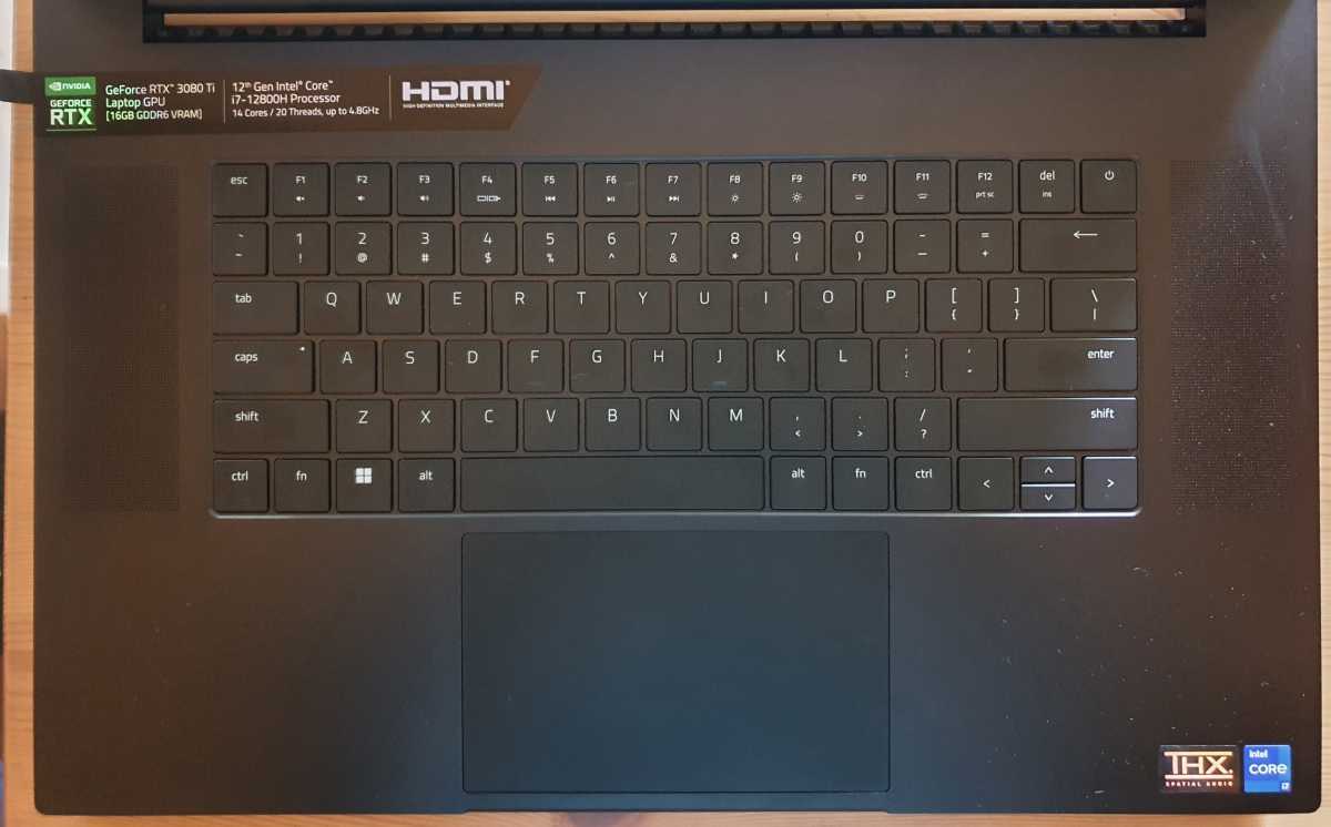 Razer Blade 17 keyboard