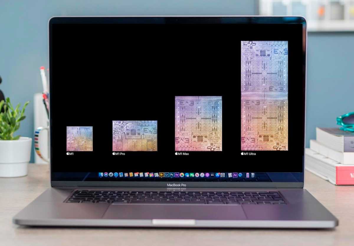 MacBook Pro ekranında M1 M1 Pro M1 Max M1 Ultra