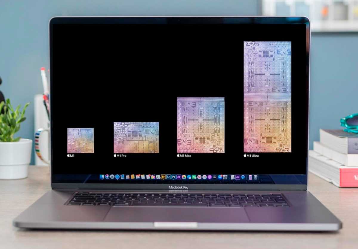 M1 M1 Pro M1 Max M1 Ultra on MacBook Pro screen